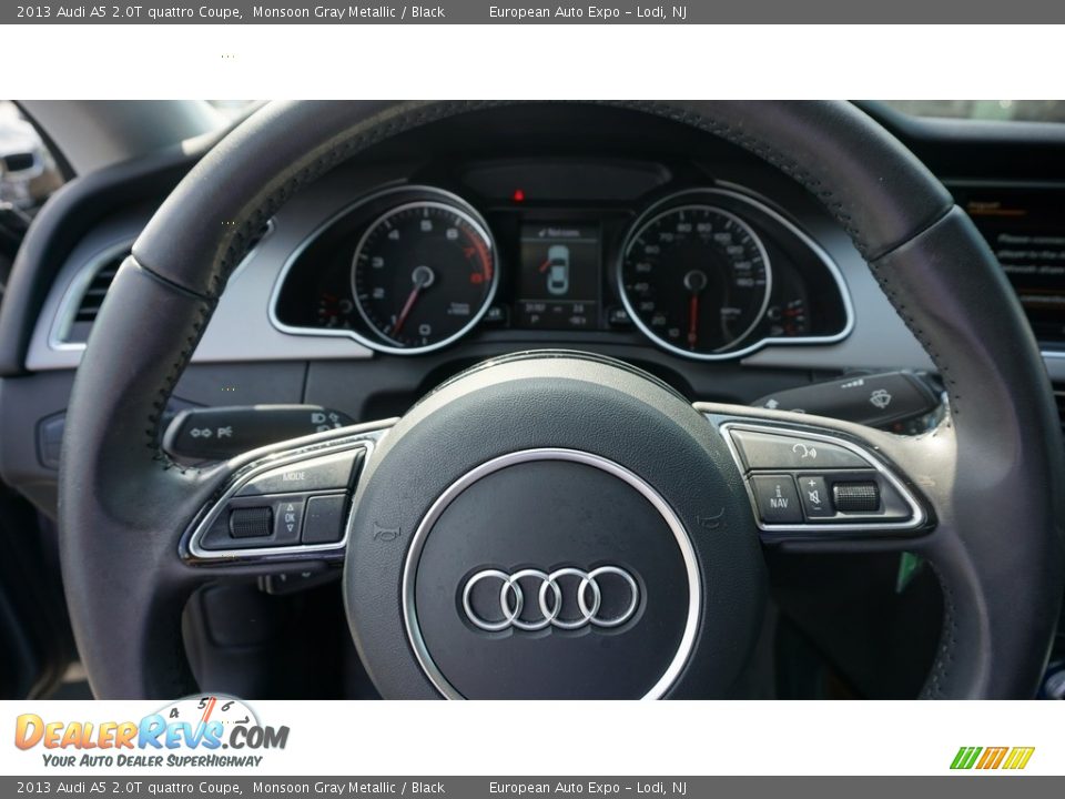 2013 Audi A5 2.0T quattro Coupe Monsoon Gray Metallic / Black Photo #14