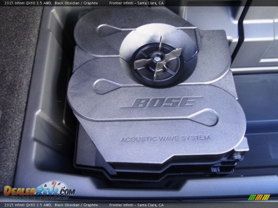 2015 Infiniti QX60 3.5 AWD Black Obsidian / Graphite Photo #18