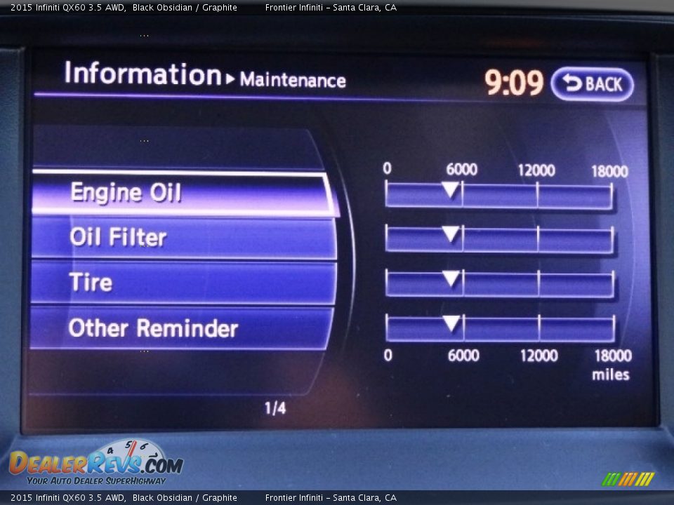 2015 Infiniti QX60 3.5 AWD Black Obsidian / Graphite Photo #28