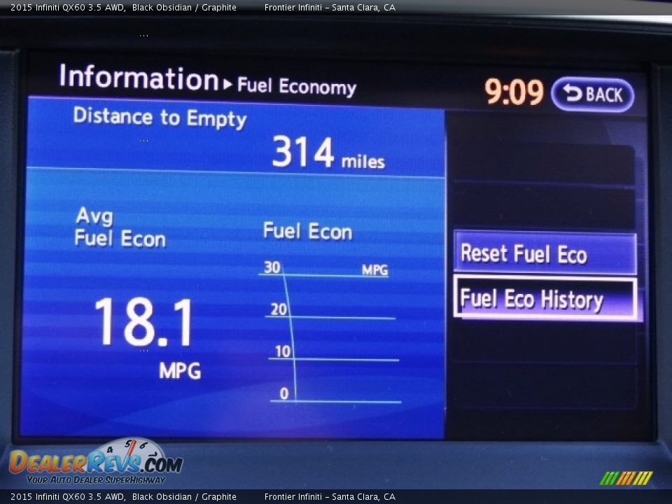 2015 Infiniti QX60 3.5 AWD Black Obsidian / Graphite Photo #29