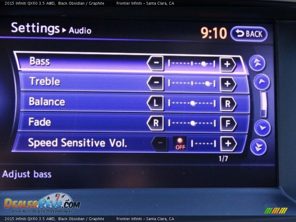 2015 Infiniti QX60 3.5 AWD Black Obsidian / Graphite Photo #34