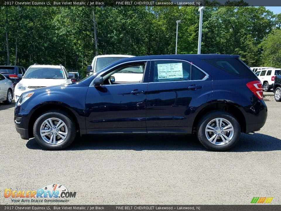 2017 Chevrolet Equinox LS Blue Velvet Metallic / Jet Black Photo #3