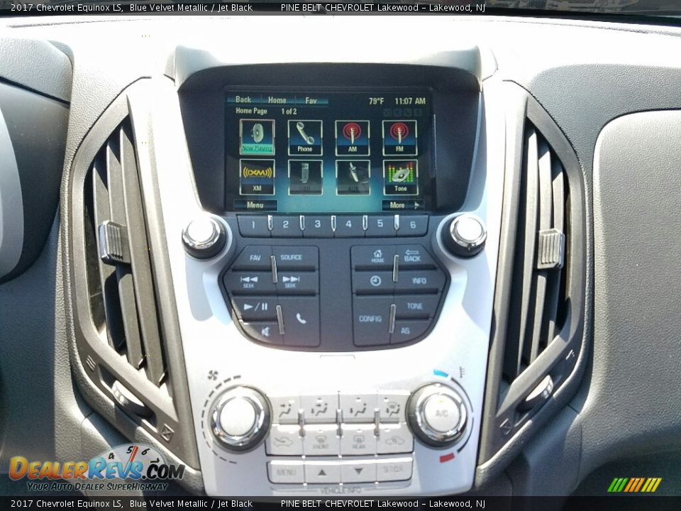 2017 Chevrolet Equinox LS Blue Velvet Metallic / Jet Black Photo #9