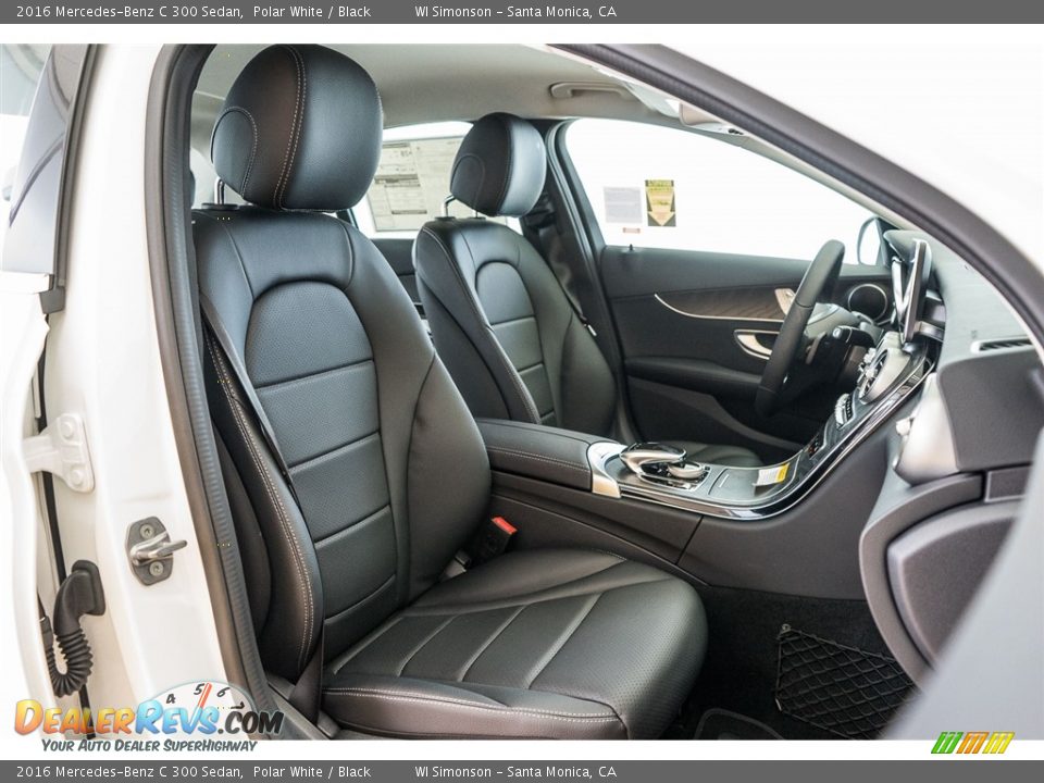 2016 Mercedes-Benz C 300 Sedan Polar White / Black Photo #2