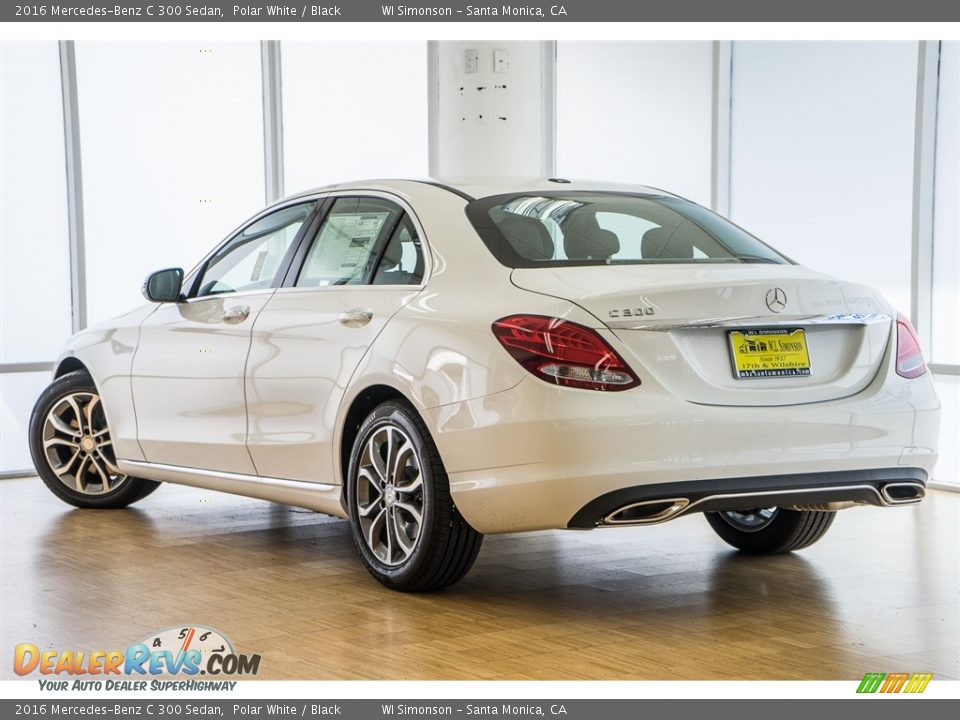 2016 Mercedes-Benz C 300 Sedan Polar White / Black Photo #3