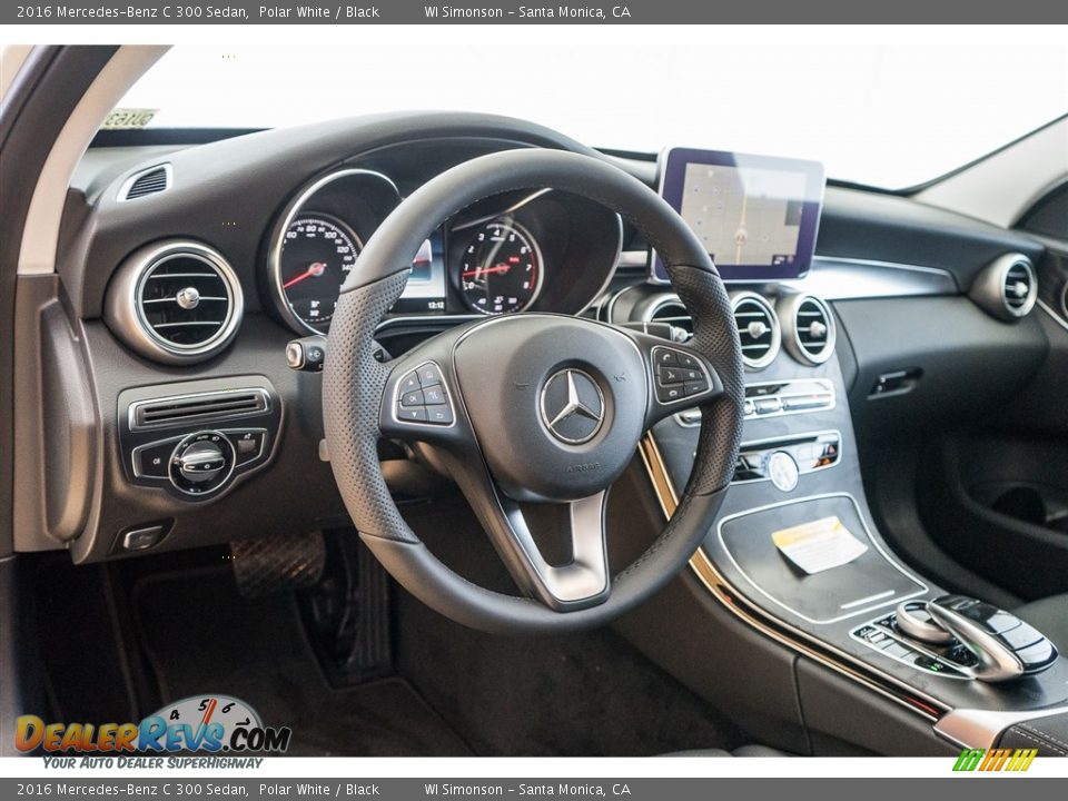 2016 Mercedes-Benz C 300 Sedan Polar White / Black Photo #5