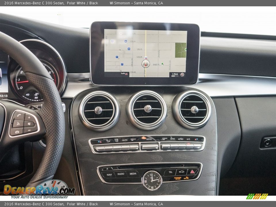 2016 Mercedes-Benz C 300 Sedan Polar White / Black Photo #7