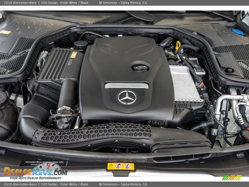2016 Mercedes-Benz C 300 Sedan Polar White / Black Photo #9