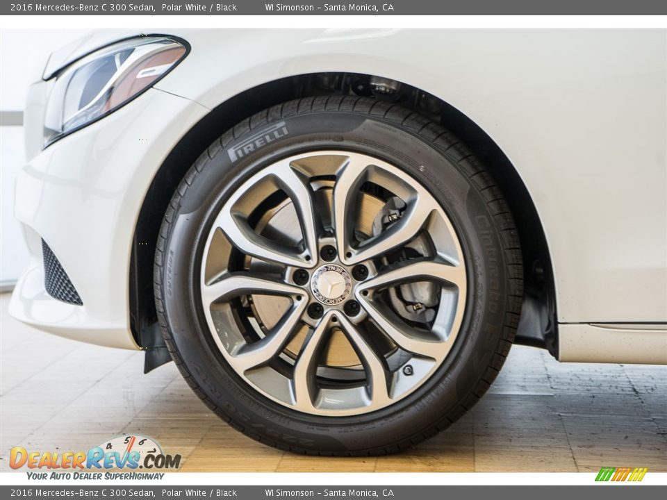 2016 Mercedes-Benz C 300 Sedan Polar White / Black Photo #10