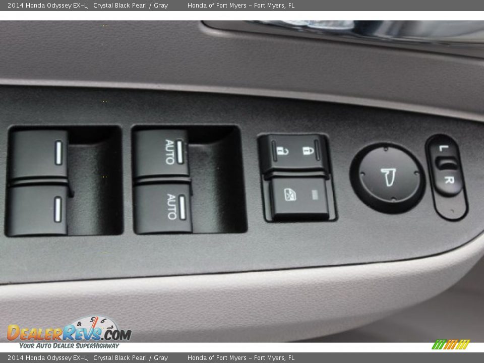 2014 Honda Odyssey EX-L Crystal Black Pearl / Gray Photo #8