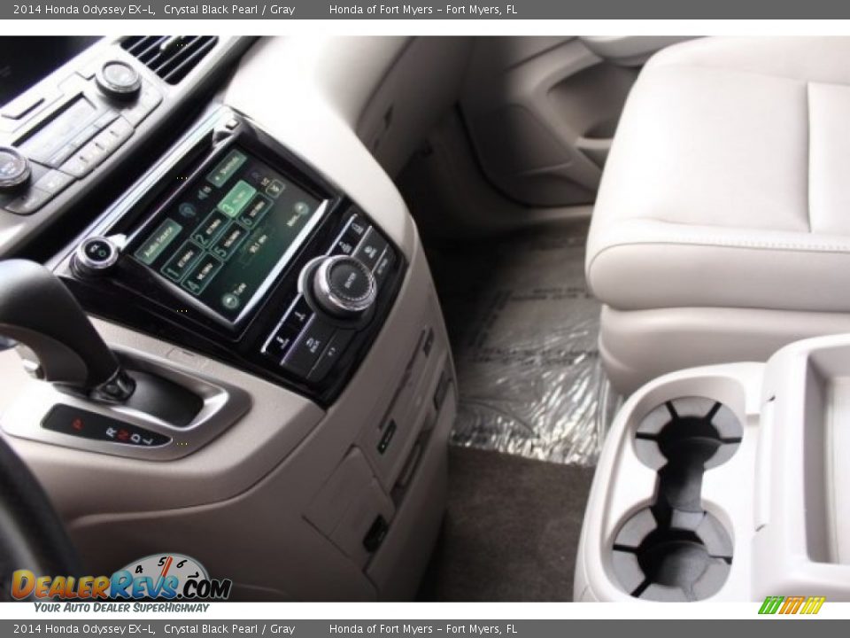 2014 Honda Odyssey EX-L Crystal Black Pearl / Gray Photo #24