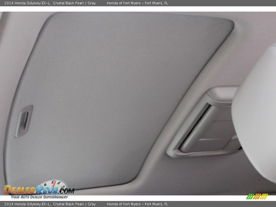 2014 Honda Odyssey EX-L Crystal Black Pearl / Gray Photo #30