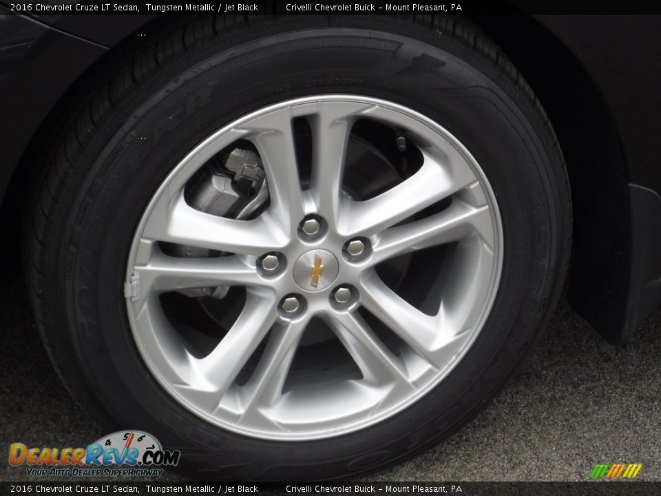 2016 Chevrolet Cruze LT Sedan Tungsten Metallic / Jet Black Photo #3