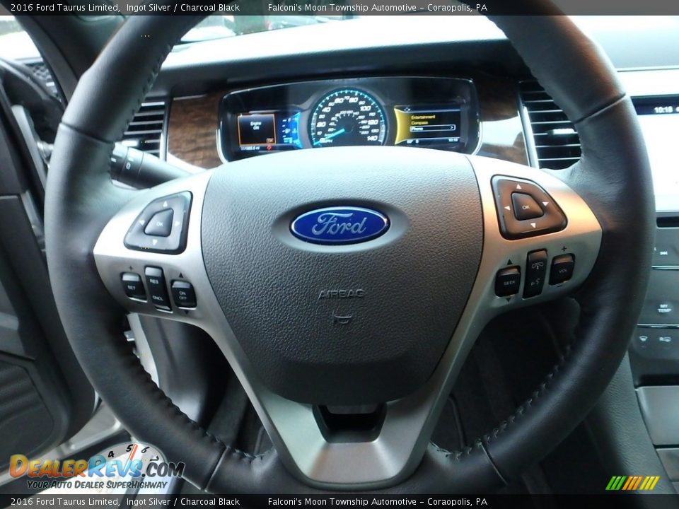 2016 Ford Taurus Limited Ingot Silver / Charcoal Black Photo #21