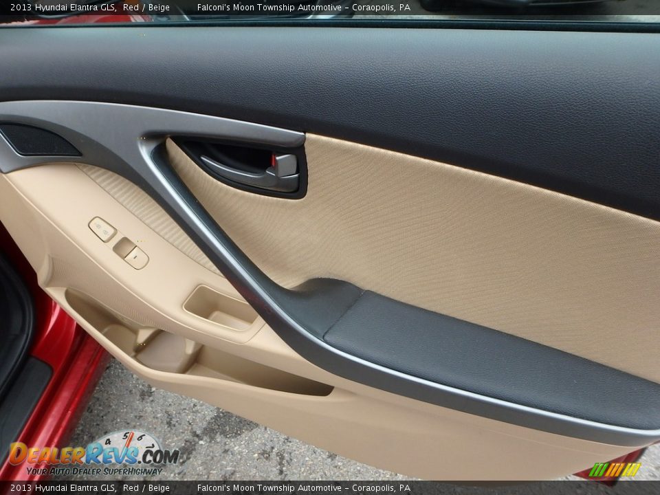 2013 Hyundai Elantra GLS Red / Beige Photo #12