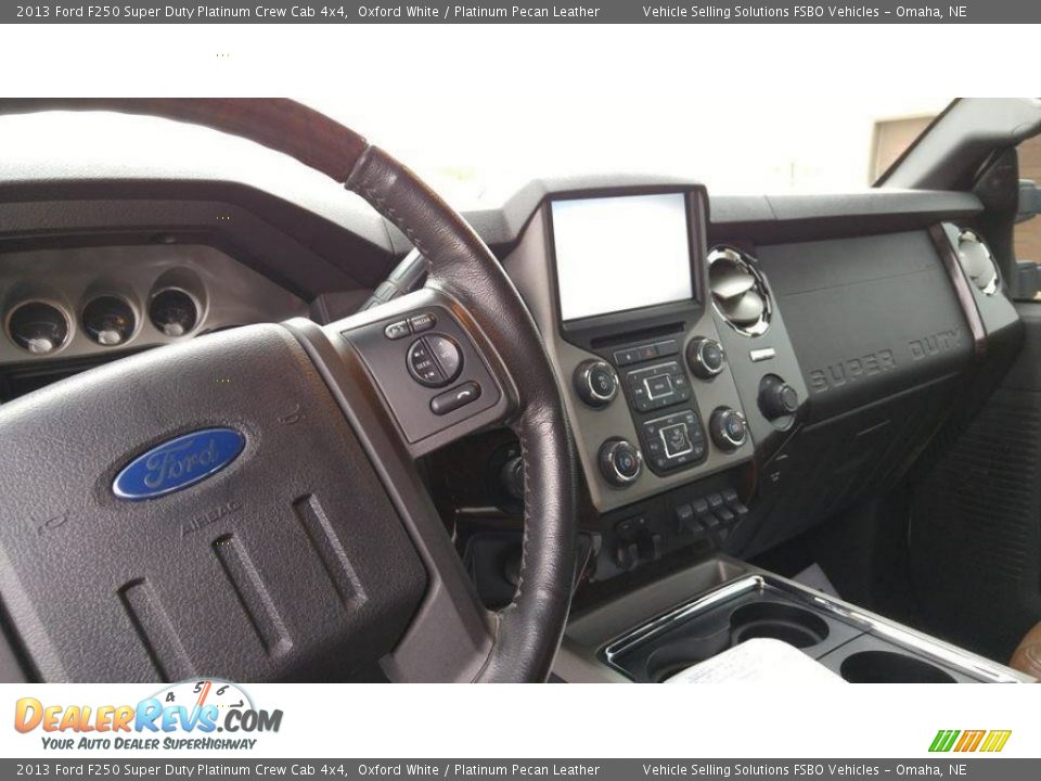 2013 Ford F250 Super Duty Platinum Crew Cab 4x4 Oxford White / Platinum Pecan Leather Photo #5