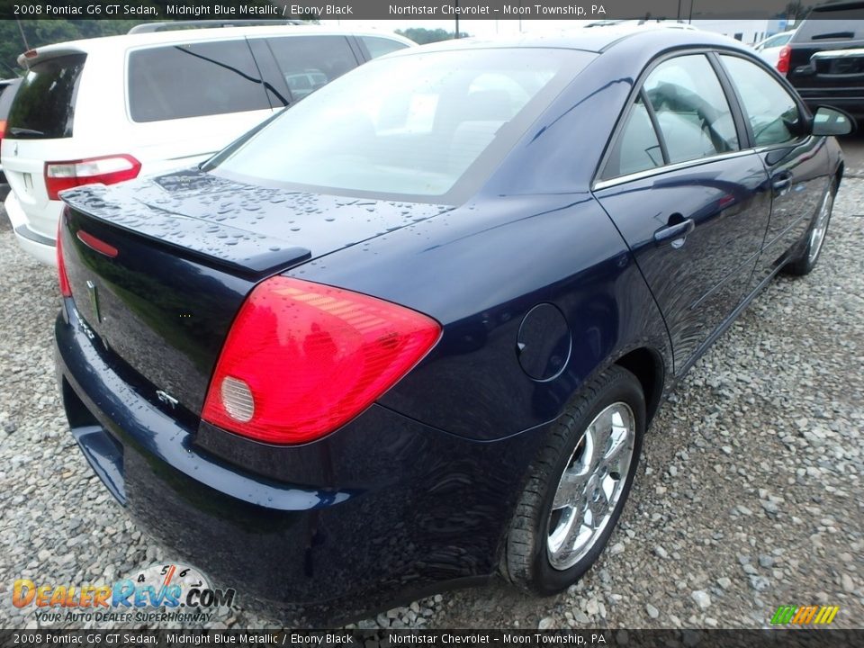 2008 Pontiac G6 GT Sedan Midnight Blue Metallic / Ebony Black Photo #4