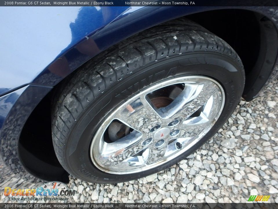 2008 Pontiac G6 GT Sedan Midnight Blue Metallic / Ebony Black Photo #7