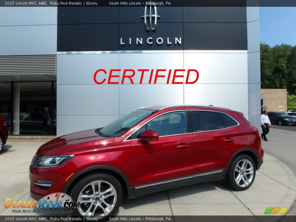 2015 Lincoln MKC AWD Ruby Red Metallic / Ebony Photo #1
