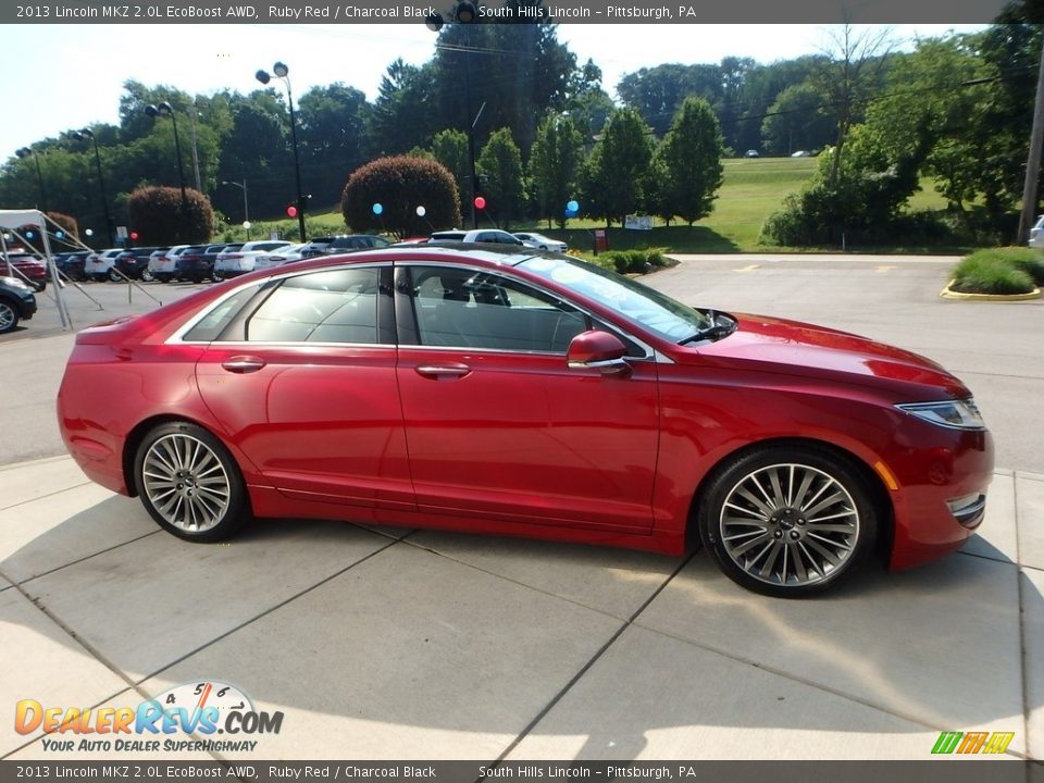 2013 Lincoln MKZ 2.0L EcoBoost AWD Ruby Red / Charcoal Black Photo #6