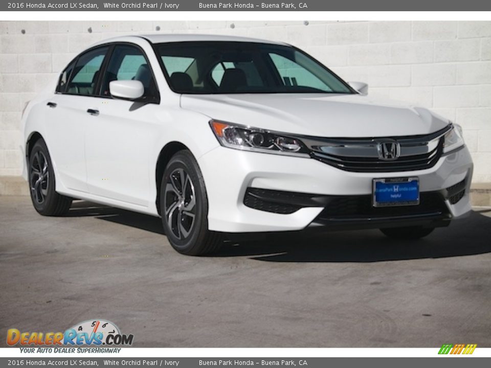 2016 Honda Accord LX Sedan White Orchid Pearl / Ivory Photo #1