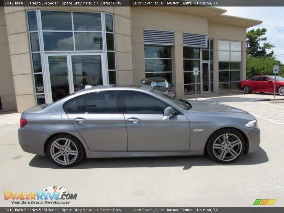 2012 BMW 5 Series 535i Sedan Space Gray Metallic / Everest Gray Photo #6