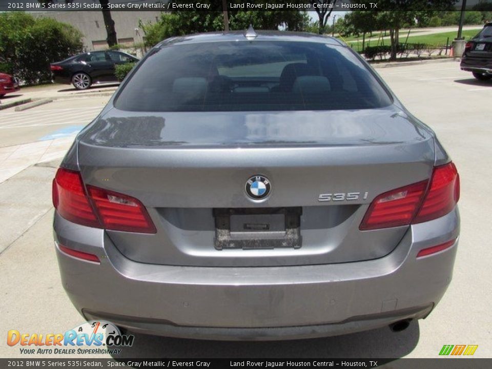 2012 BMW 5 Series 535i Sedan Space Gray Metallic / Everest Gray Photo #8