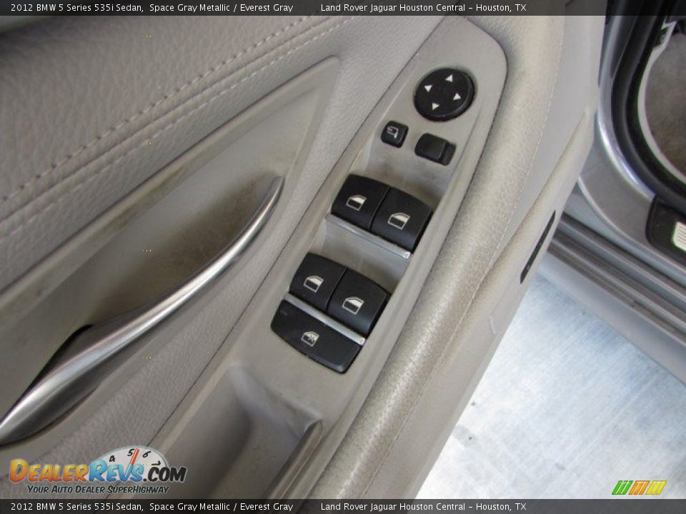 2012 BMW 5 Series 535i Sedan Space Gray Metallic / Everest Gray Photo #24