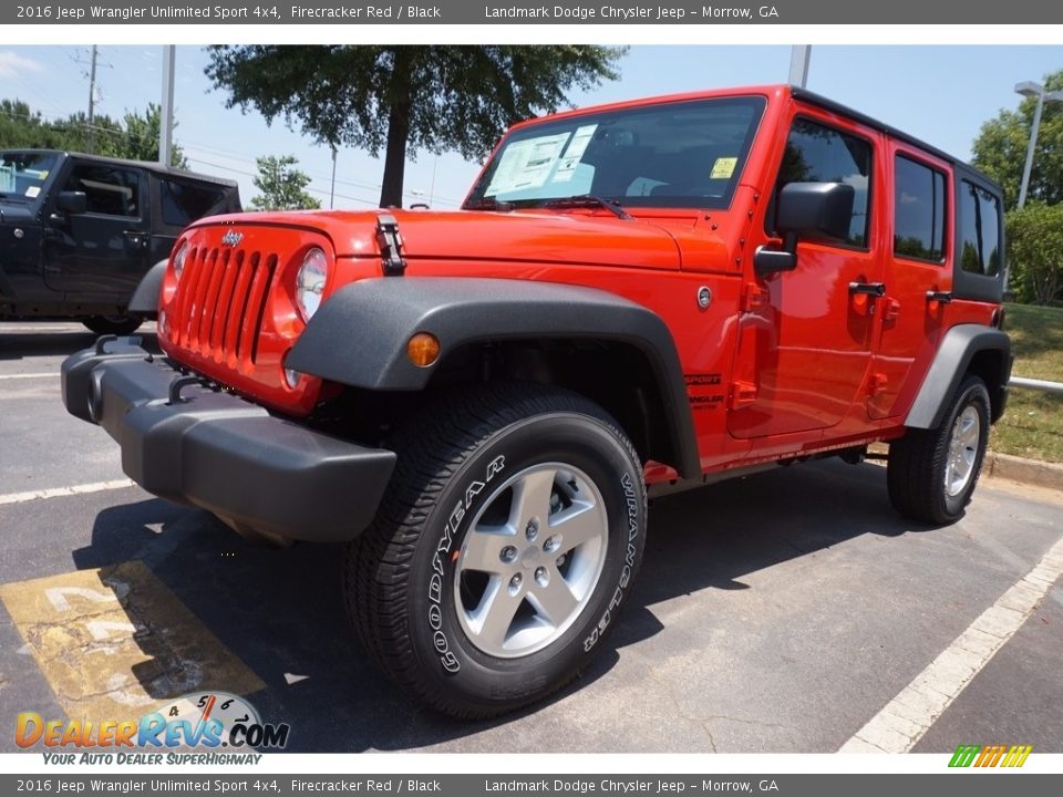 2016 Jeep Wrangler Unlimited Sport 4x4 Firecracker Red / Black Photo #1