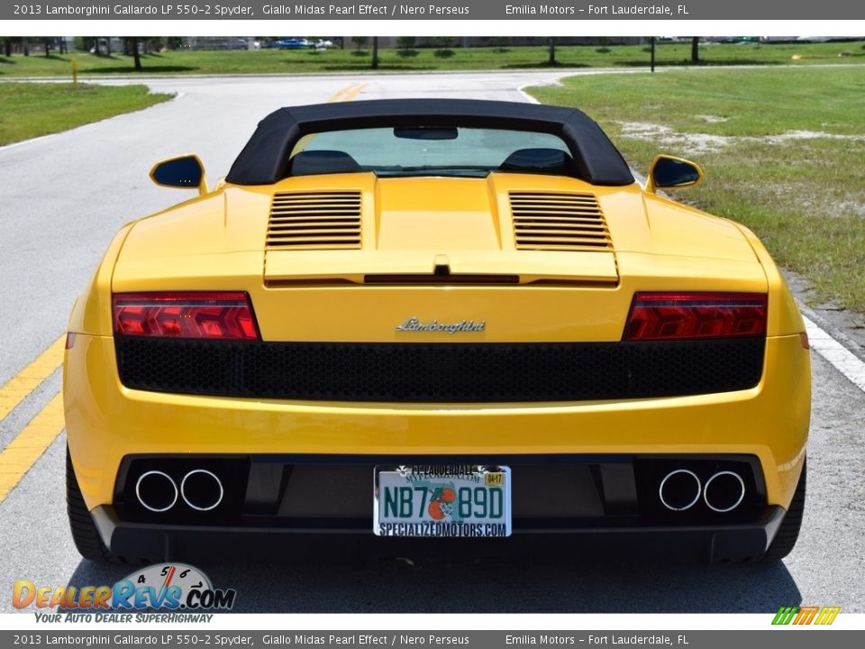 2013 Lamborghini Gallardo LP 550-2 Spyder Giallo Midas Pearl Effect / Nero Perseus Photo #7