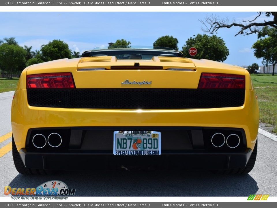2013 Lamborghini Gallardo LP 550-2 Spyder Giallo Midas Pearl Effect / Nero Perseus Photo #14