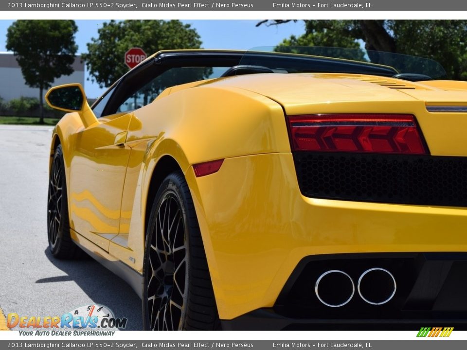 2013 Lamborghini Gallardo LP 550-2 Spyder Giallo Midas Pearl Effect / Nero Perseus Photo #15