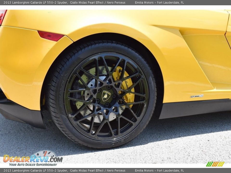 2013 Lamborghini Gallardo LP 550-2 Spyder Giallo Midas Pearl Effect / Nero Perseus Photo #23