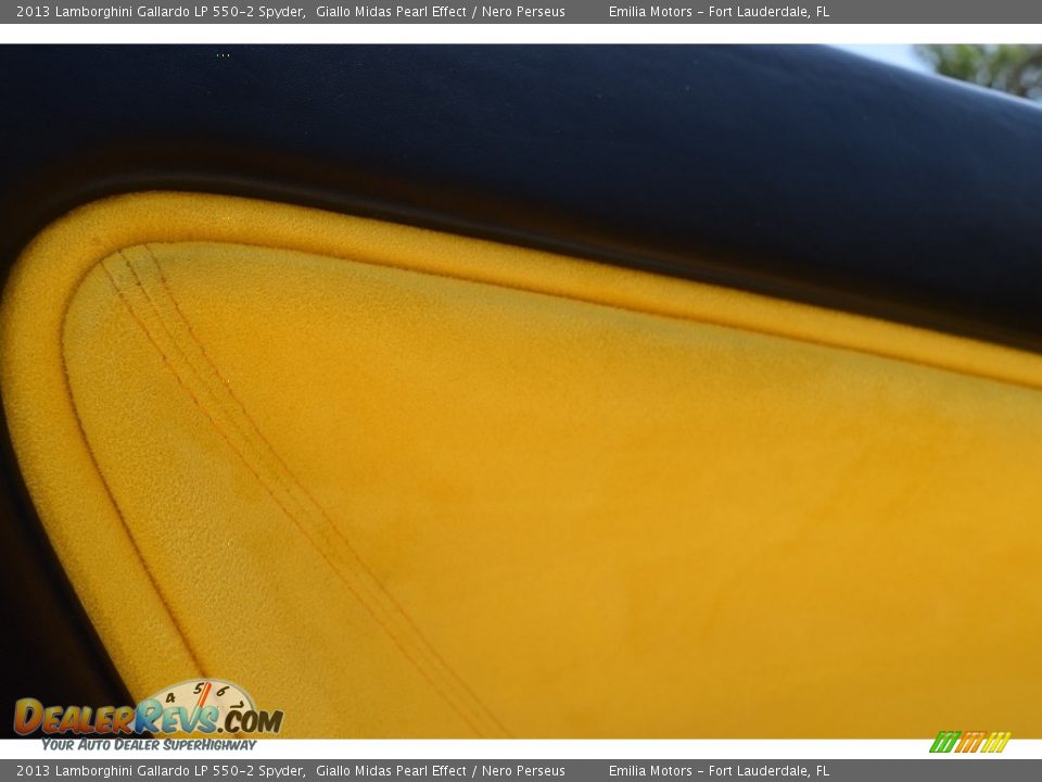 2013 Lamborghini Gallardo LP 550-2 Spyder Giallo Midas Pearl Effect / Nero Perseus Photo #32