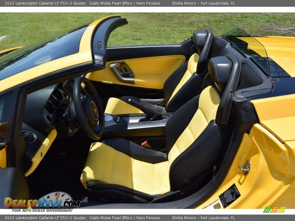 Nero Perseus Interior - 2013 Lamborghini Gallardo LP 550-2 Spyder Photo #34