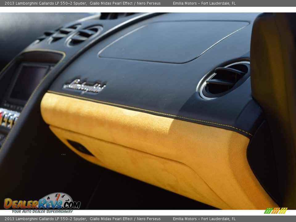 2013 Lamborghini Gallardo LP 550-2 Spyder Giallo Midas Pearl Effect / Nero Perseus Photo #41