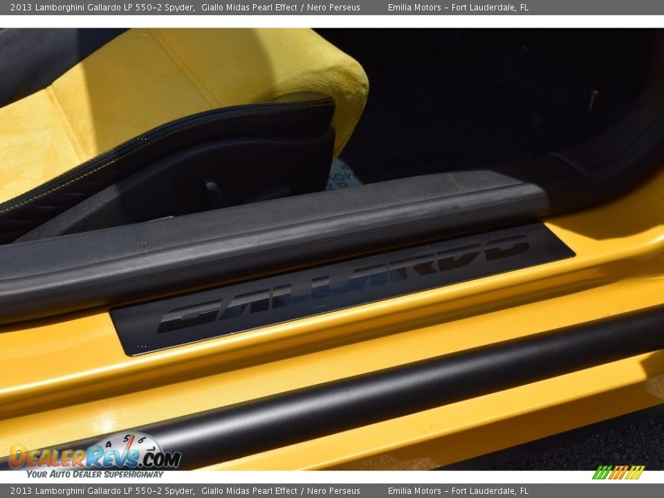 2013 Lamborghini Gallardo LP 550-2 Spyder Giallo Midas Pearl Effect / Nero Perseus Photo #42