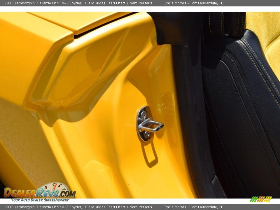 2013 Lamborghini Gallardo LP 550-2 Spyder Giallo Midas Pearl Effect / Nero Perseus Photo #46