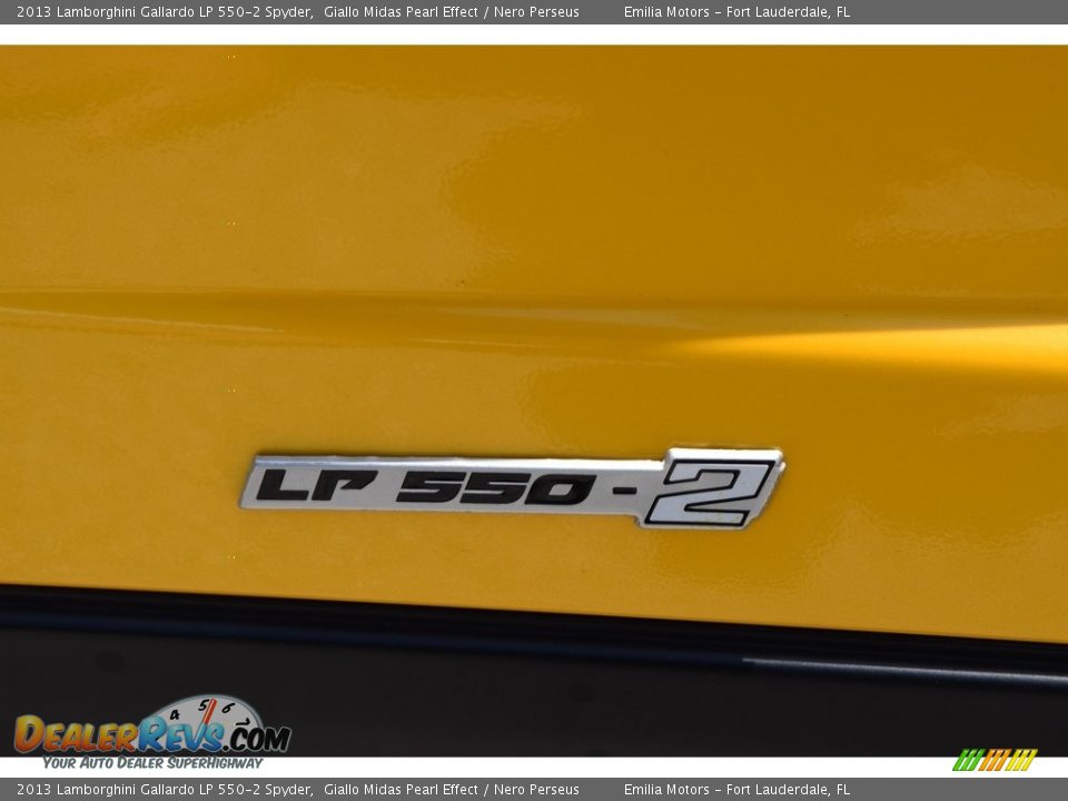 2013 Lamborghini Gallardo LP 550-2 Spyder Giallo Midas Pearl Effect / Nero Perseus Photo #47