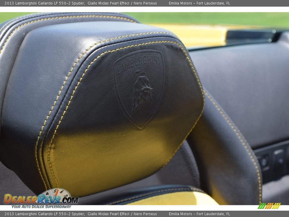 2013 Lamborghini Gallardo LP 550-2 Spyder Giallo Midas Pearl Effect / Nero Perseus Photo #48