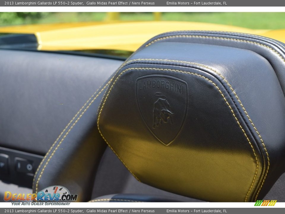 2013 Lamborghini Gallardo LP 550-2 Spyder Giallo Midas Pearl Effect / Nero Perseus Photo #49