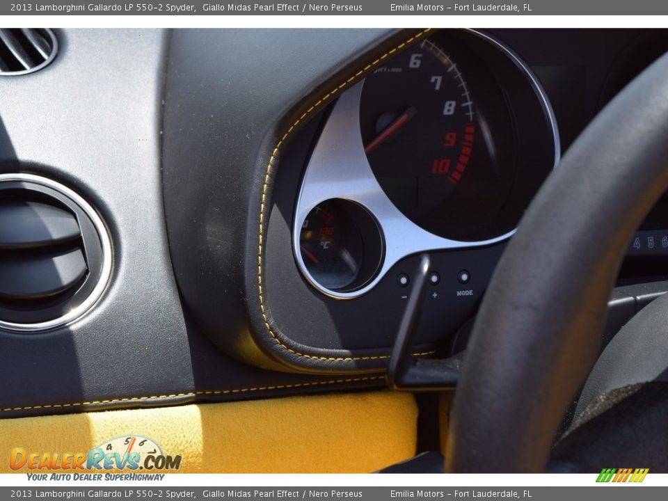2013 Lamborghini Gallardo LP 550-2 Spyder Giallo Midas Pearl Effect / Nero Perseus Photo #51