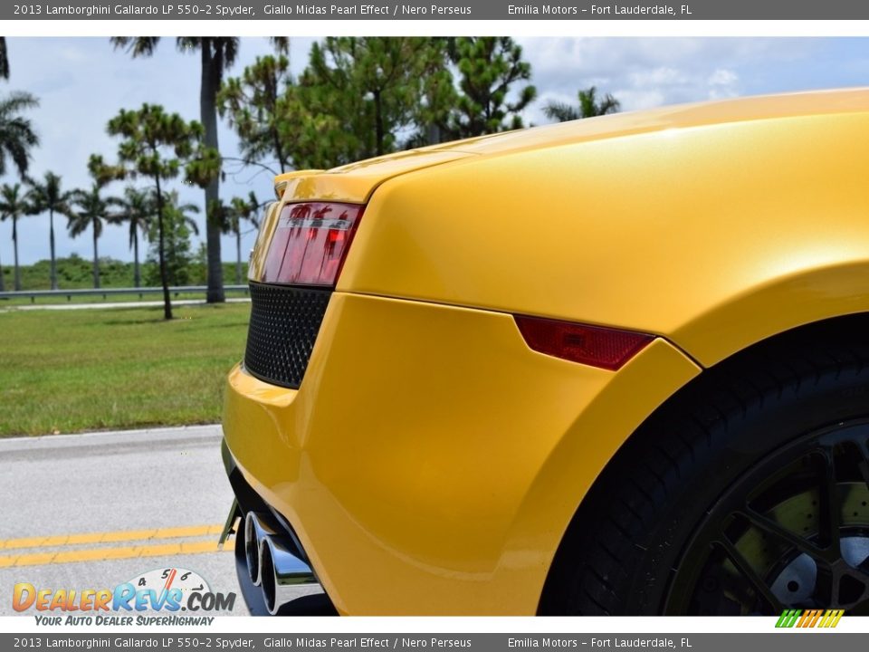 2013 Lamborghini Gallardo LP 550-2 Spyder Giallo Midas Pearl Effect / Nero Perseus Photo #58