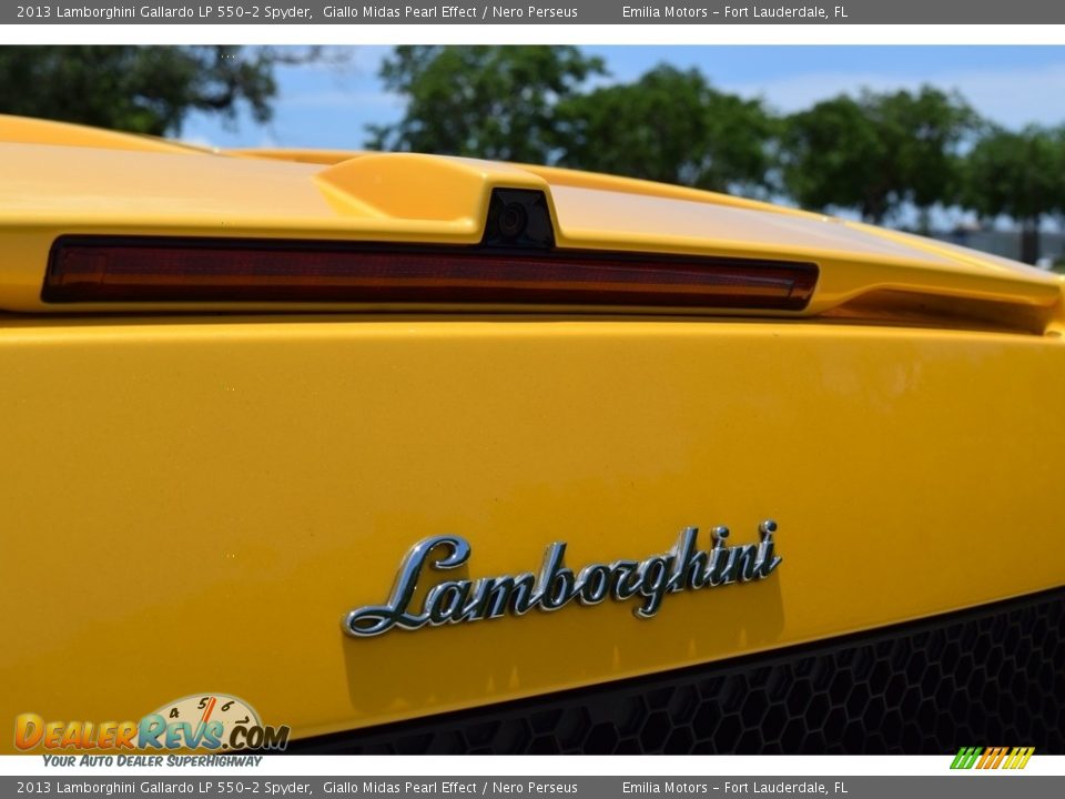 2013 Lamborghini Gallardo LP 550-2 Spyder Giallo Midas Pearl Effect / Nero Perseus Photo #60