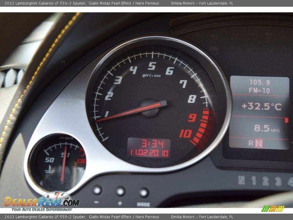 2013 Lamborghini Gallardo LP 550-2 Spyder Gauges Photo #62