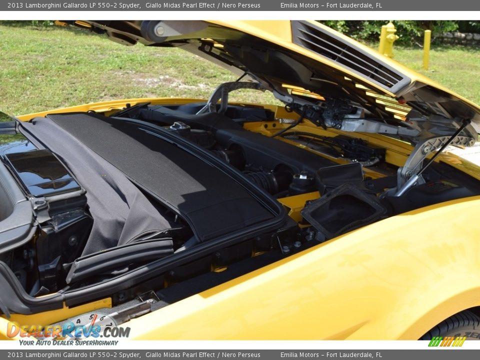 2013 Lamborghini Gallardo LP 550-2 Spyder Giallo Midas Pearl Effect / Nero Perseus Photo #65