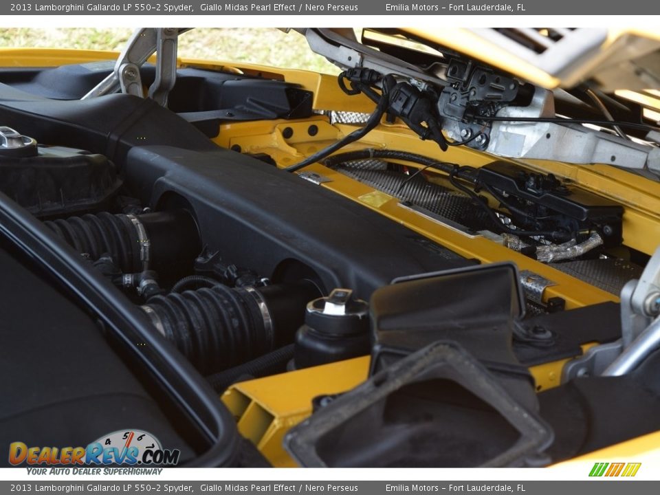 2013 Lamborghini Gallardo LP 550-2 Spyder Giallo Midas Pearl Effect / Nero Perseus Photo #66