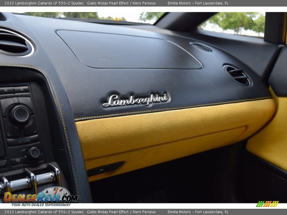 2013 Lamborghini Gallardo LP 550-2 Spyder Giallo Midas Pearl Effect / Nero Perseus Photo #72