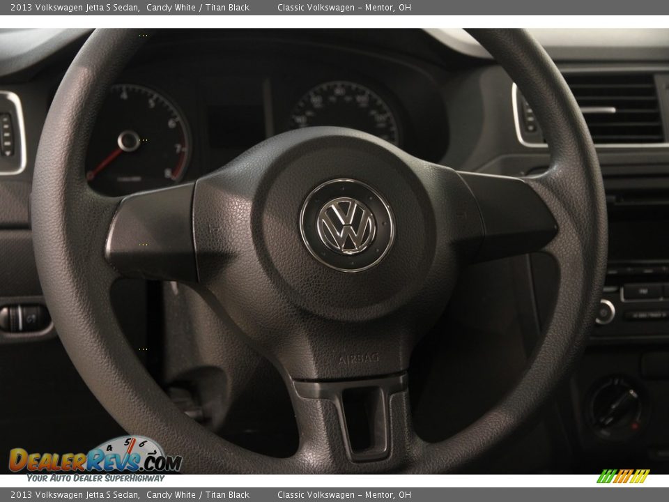 2013 Volkswagen Jetta S Sedan Candy White / Titan Black Photo #6