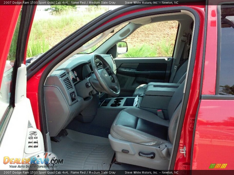2007 Dodge Ram 1500 Sport Quad Cab 4x4 Flame Red / Medium Slate Gray Photo #8